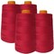 4 Pack of 6000 Yard Red Spools Sewing Thread All Purpose Suitable